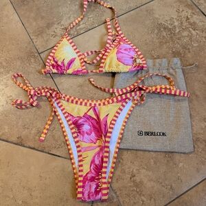 Samiol Small NWT Yellow and Pink Bikini Set